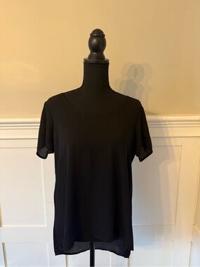 Express Black Sheer Top